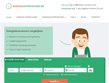 Tablet Screenshot of energieleveranciers.be