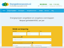 Tablet Screenshot of energieleveranciers.nl